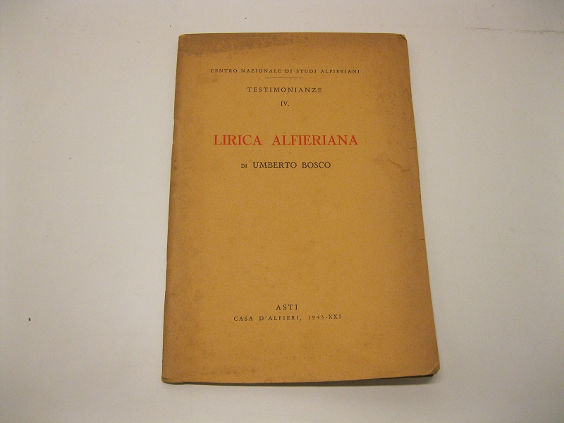 Lirica alfieriana